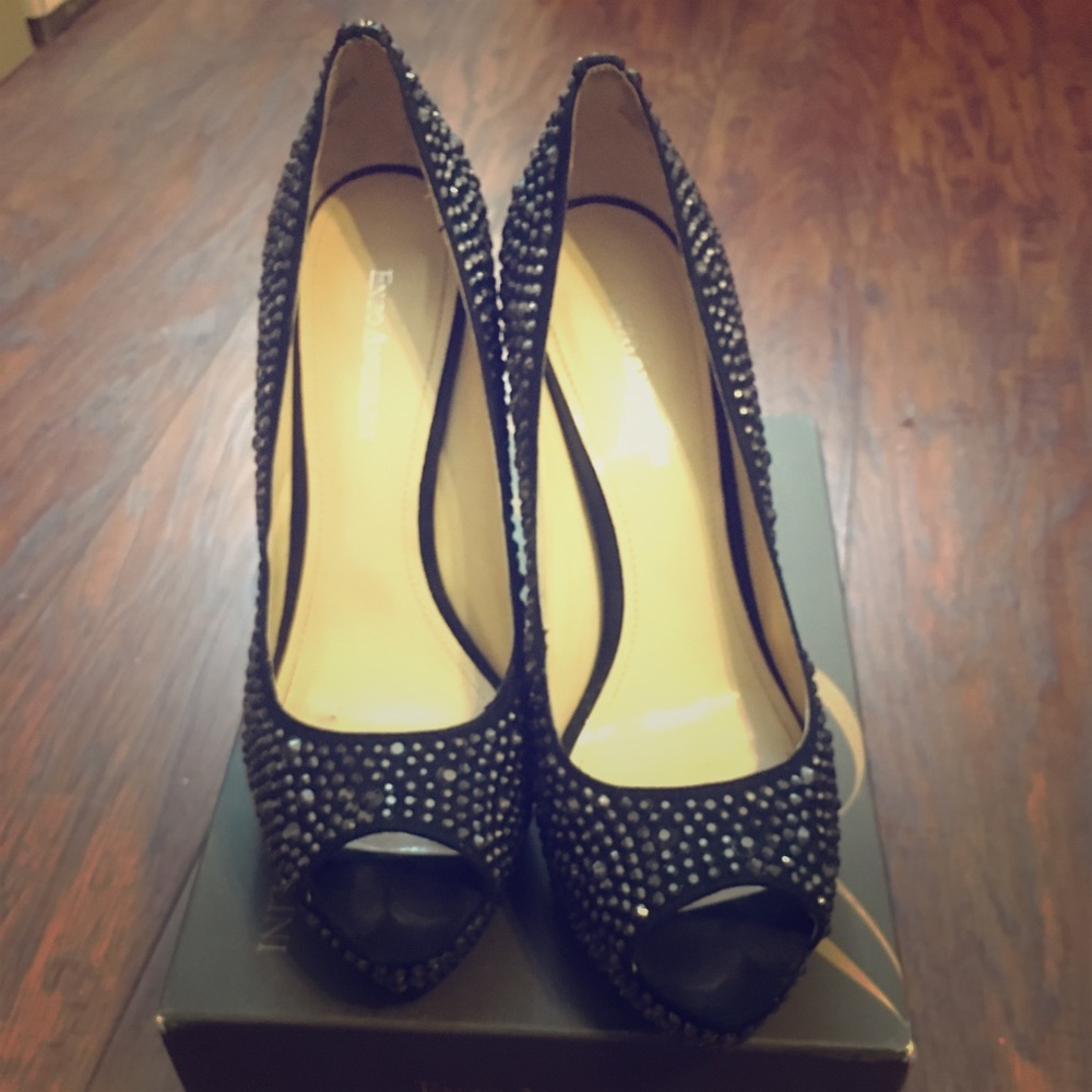 Enzo Angiolini Strass platform heels sz 9